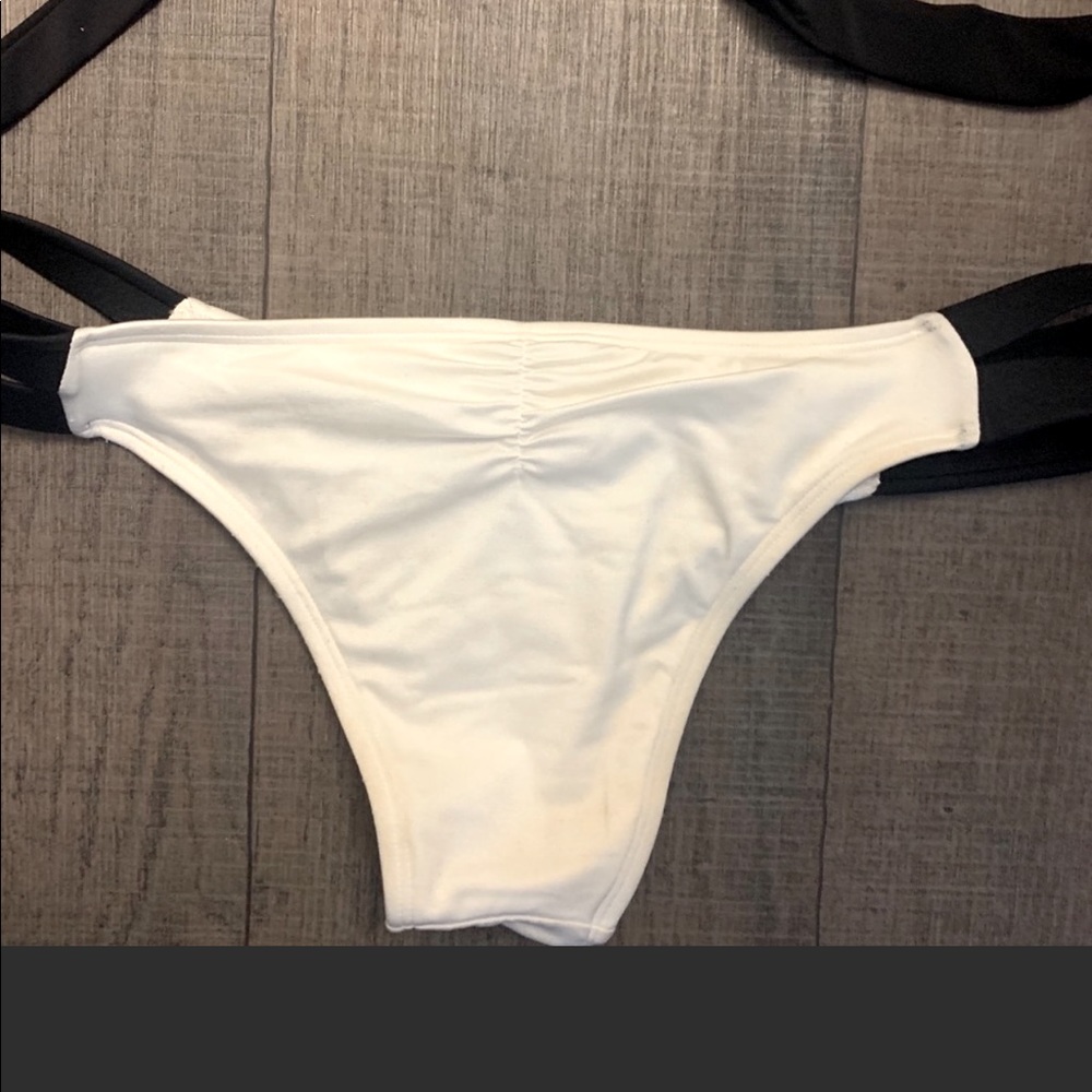 White bikini bottoms